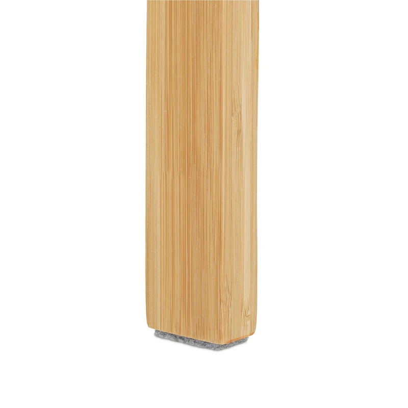 Banc à chaussures avec assise rembourrée pour 6 paires 46 x 69 x 30 cm en bambou naturel 13_0009494
