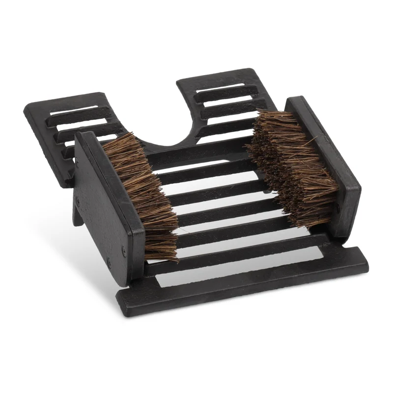 Retire-bottes décoratif extérieur 40 x 25 x 10 cm pratique style ancien en fonte noire 13_0010767