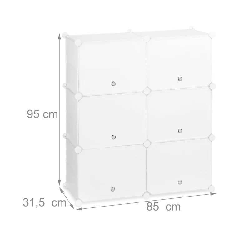Étagère à chaussures pratique 12 compartiments rangement optimal modulable 90 x 30 x 100 cm en plastique blanc 13_0011000
