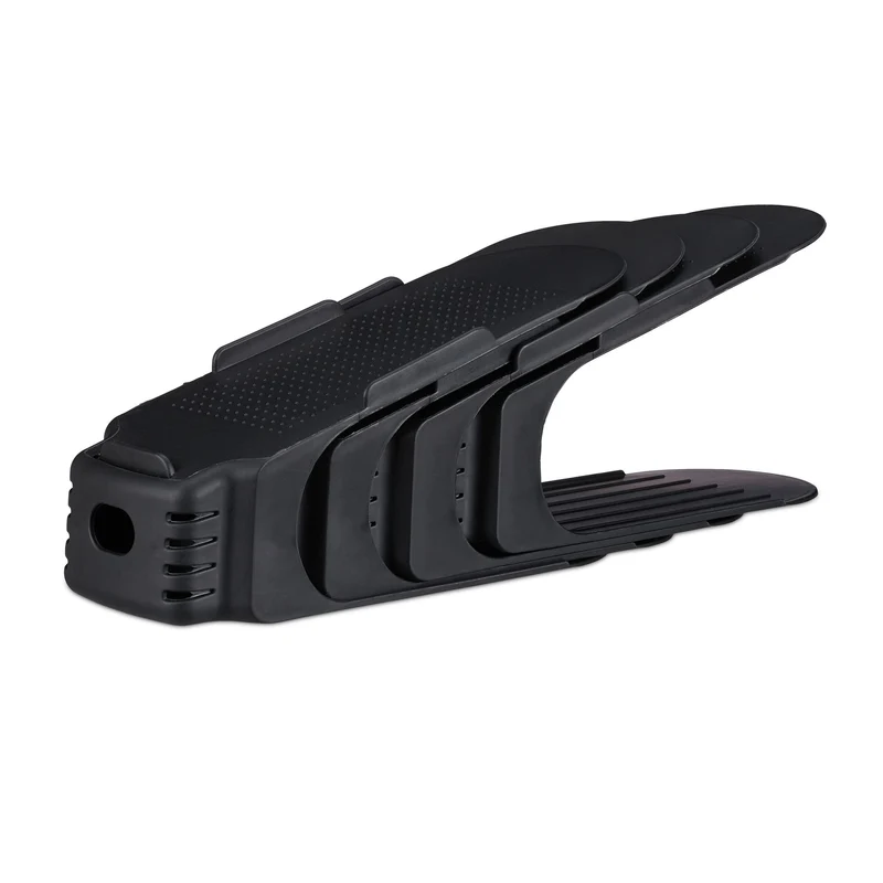 Lot de 20 empileurs à chaussures rangement pratique 12,5 x 10 x 25 cm en plastique transparent 13_0013801