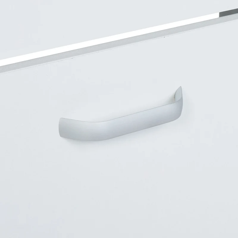 Meuble à chaussures slim rangement organisé couloir 113 x 60 x 24 cm en panneau de particules blanc 13_0016575