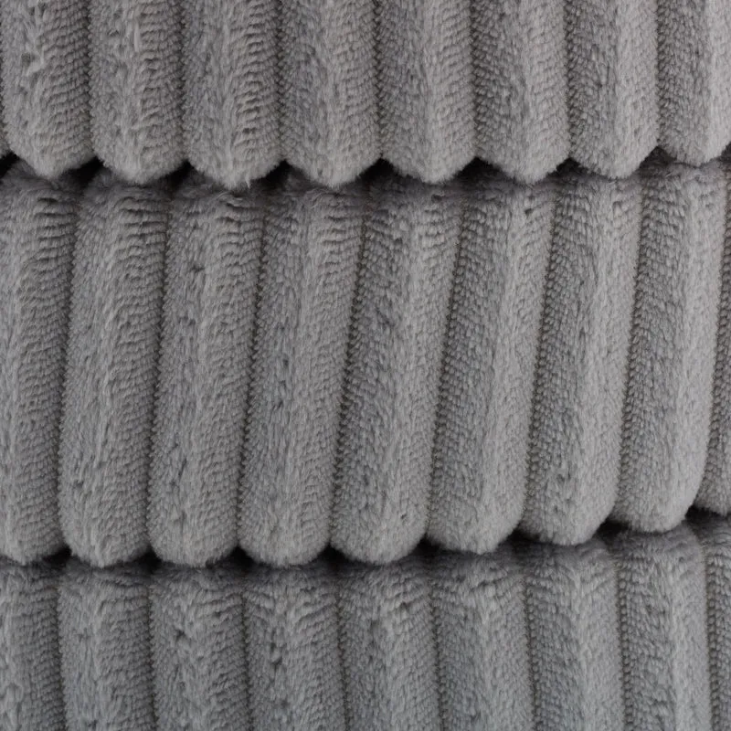 Pouf coiffeuse rond avec rangement 40 x 40 x 40 cm en velours gris 13_0010870