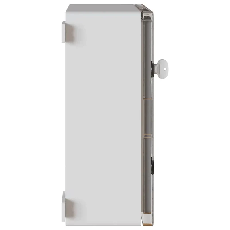 Armoire de contrôle moderne polyvalente rangement 30 x 16,5 x 40 cm en plastique gris 02_0058211