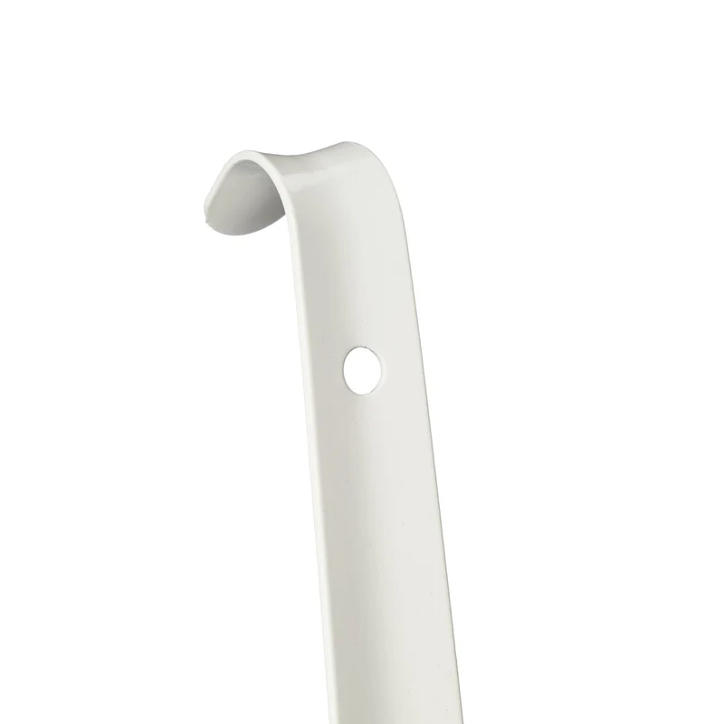 Lot de 2 chausse-pieds longs inoxydables utilisation debout 80 x 10 x 3 cm en métal blanc 13_0013390