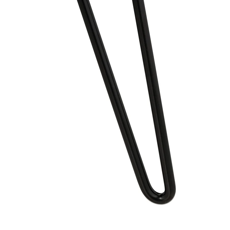 Tabouret d’appoint rond élégant 40 x 40 x 45 cm assise confortable en fausse fourrure noire 13_0012794