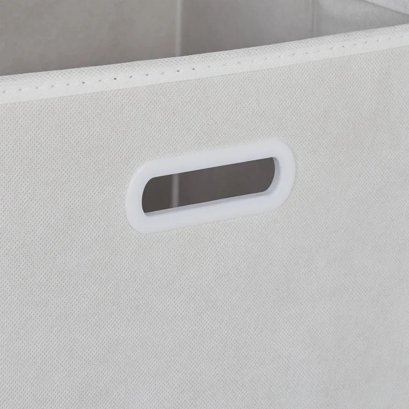Étagère modulable 6 compartiments pratique séparateur de pièces 90 x 30 x 90 cm en MDF blanc 13_0011483