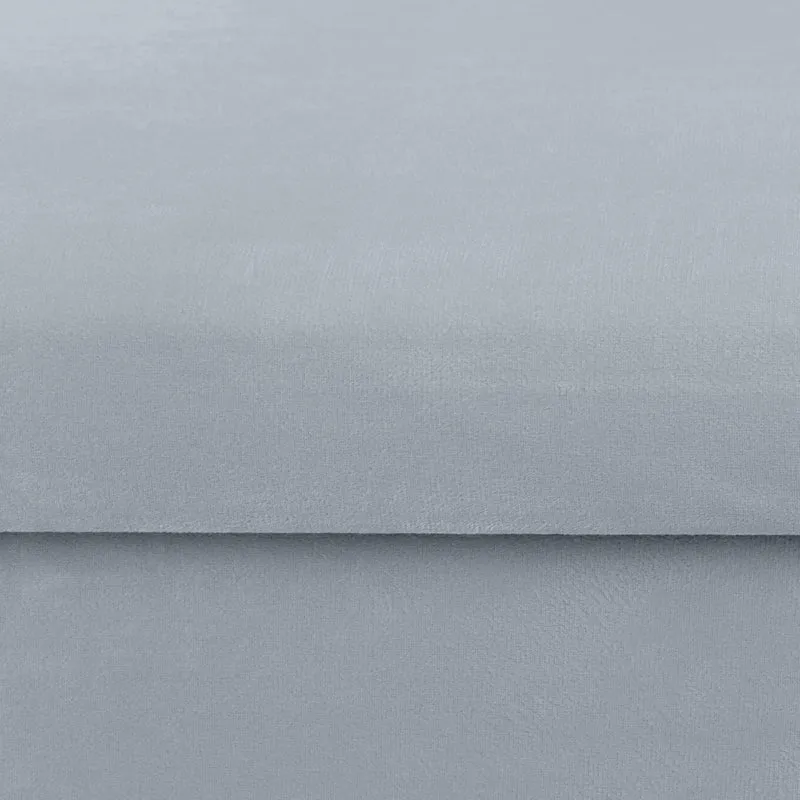 Banquette pliable avec coffre de rangement confortable 38 x 77 x 39 cm en velours gris 13_0011179