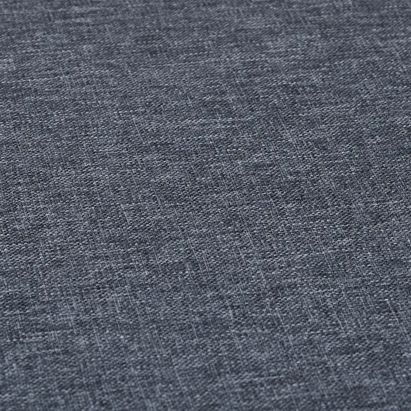 Pouf coiffeuse rond 2 en 1 fonction table rangement 40 x 40 x 45 cm en tissu gris 13_0010889