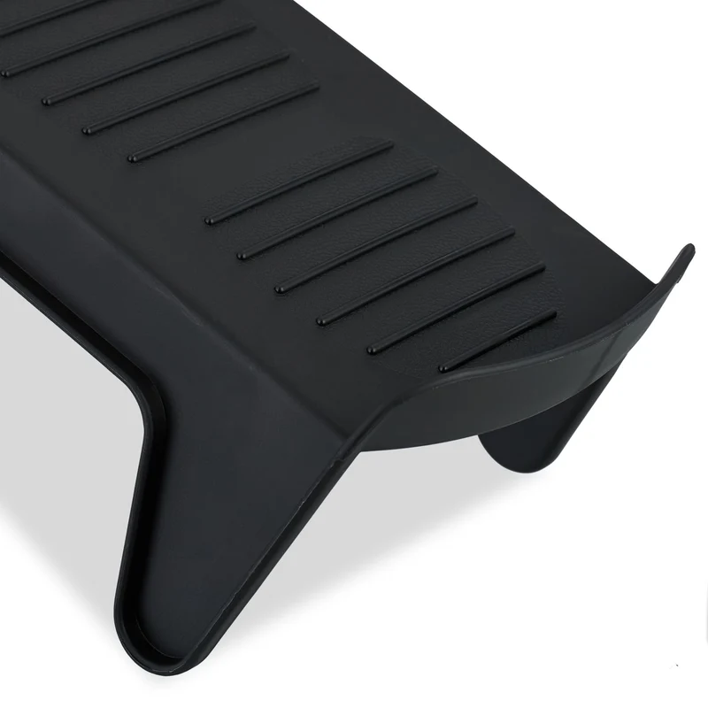 Lot de 12 empileurs de chaussures optimisés rangement ordonné surface antidérapante 30 x 10 x 10 cm en plastique transparent 13_0015466