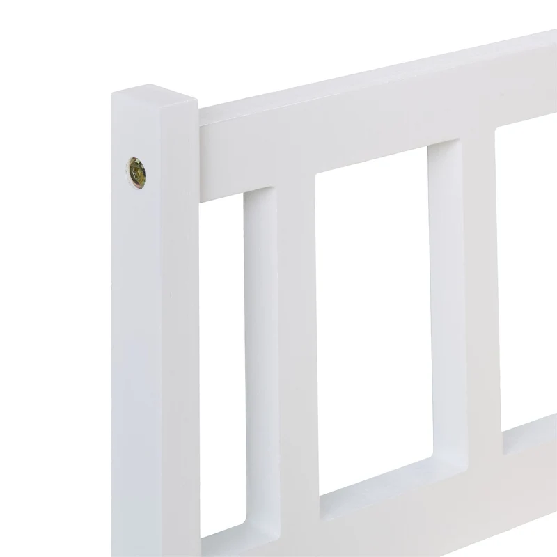 Banc de rangement pratique pour enfant 55 x 57 x 31 cm couvercle anti-pincement style ludique en MDF blanc 13_0016880