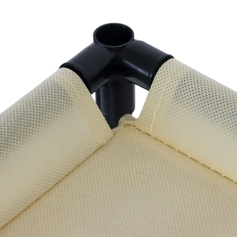 Meuble à chaussures compact pratique pour le camping 65 x 84 x 36 cm en polyester beige 13_0016910