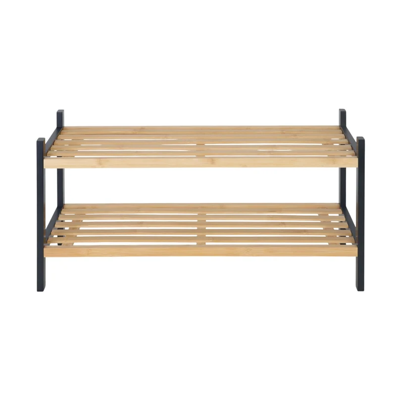 Meuble à chaussures moderne rangement pour 6 paires 80 x 30 x 80 cm en bois blanc 13_0017258