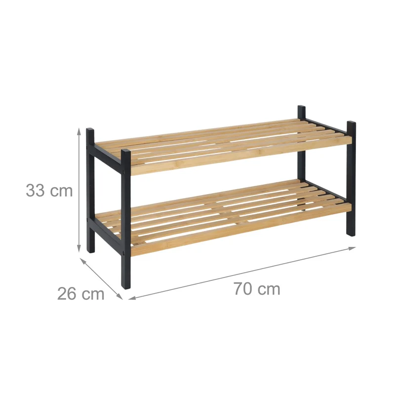 Meuble à chaussures moderne rangement pour 6 paires 80 x 30 x 80 cm en bois blanc 13_0017258
