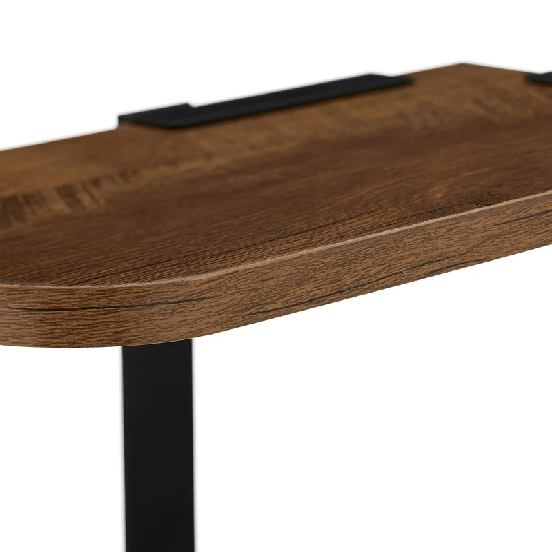 Étagère d’angle suspendue multifonctionnelle 3 niveaux utilisation optimale espace 55 x 55 x 15 cm en MDF brun 13_0010365