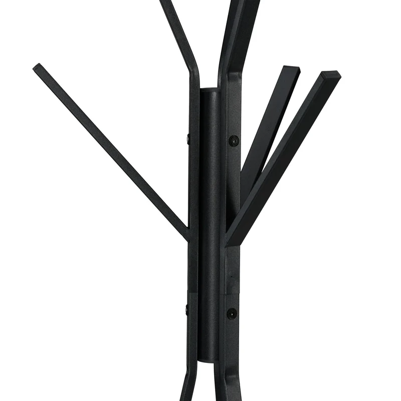 Portemanteau design original chambre bureau entrée 182 x 41 x 38 cm avec étagère pratique en fer noir 13_0017081