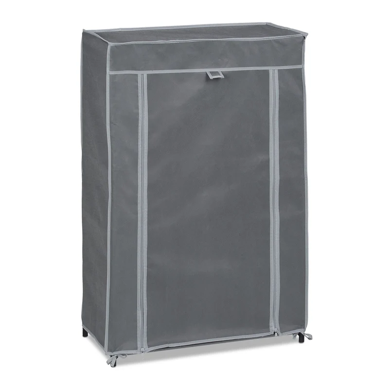 Armoire à chaussures en tissu 90 x 60 x 30 cm rangement pratique 5 compartiments ambiance moderne en tissu beige 13_0010204