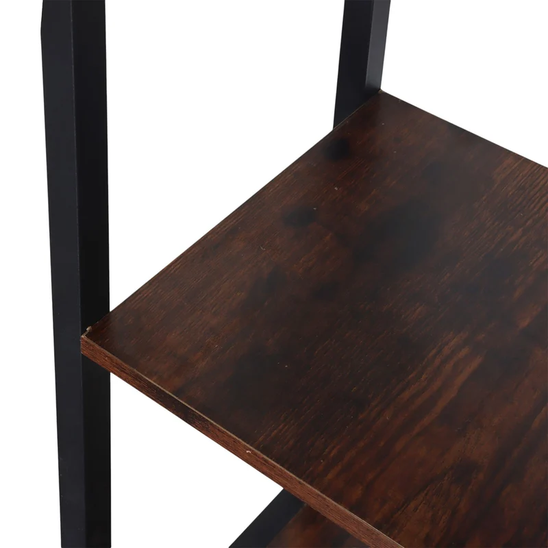 Dressing design industriel meuble d'entrée avec banc 120 x 40 x 180 cm en métal brun vintage 13_0017682