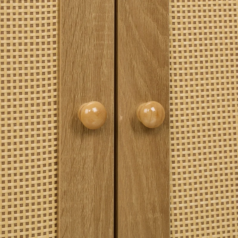 Commode de rangement polyvalente 2 portes salon cuisine 80 x 40 x 90 cm aspect rustique finition mate en bois blanc 13_0016783