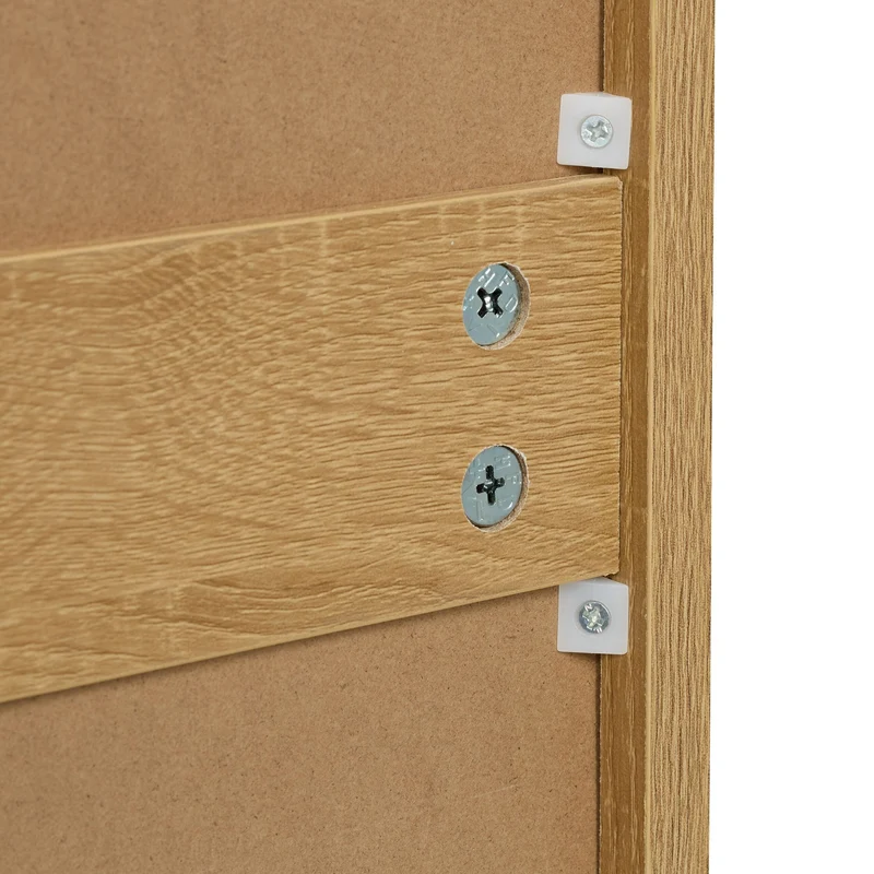 Commode de rangement polyvalente 2 portes salon cuisine 80 x 40 x 90 cm aspect rustique finition mate en bois blanc 13_0016783