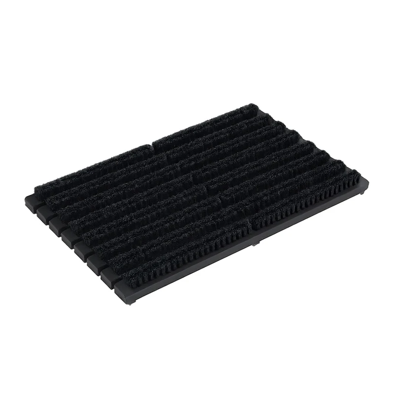 Paillasson grille gratte-pieds pratique pour extérieur 60 x 30 x 5 cm en bois marron 13_0017512