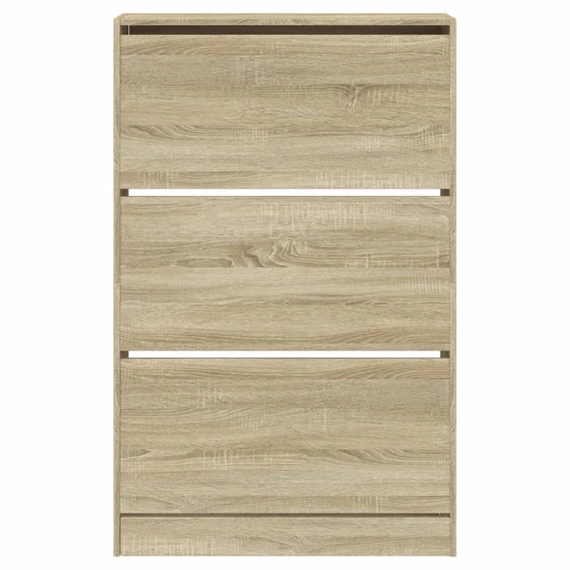 Armoire à chaussures range chaussures rangement meuble entrée couloir salon sonoma 80 x 21 x 125,5 cm bois ingénierie brun 02_0021730