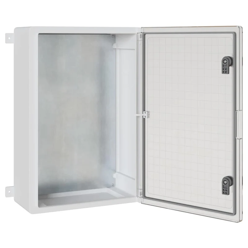 Armoire de contrôle moderne polyvalente intérieur extérieur 40 x 20 x 60 cm en plastique gris 02_0058215