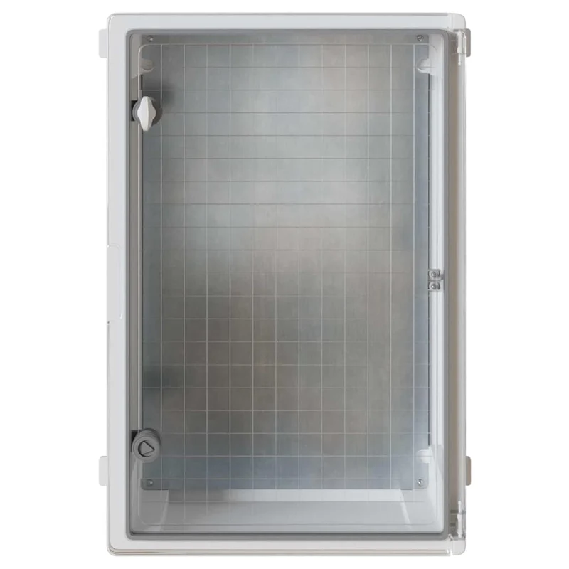 Armoire de contrôle moderne polyvalente intérieur extérieur 40 x 20 x 60 cm en plastique gris 02_0058215