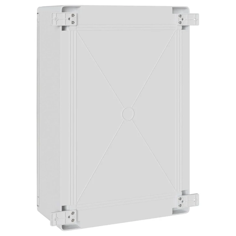 Armoire de contrôle moderne polyvalente intérieur extérieur 40 x 20 x 60 cm en plastique gris 02_0058215