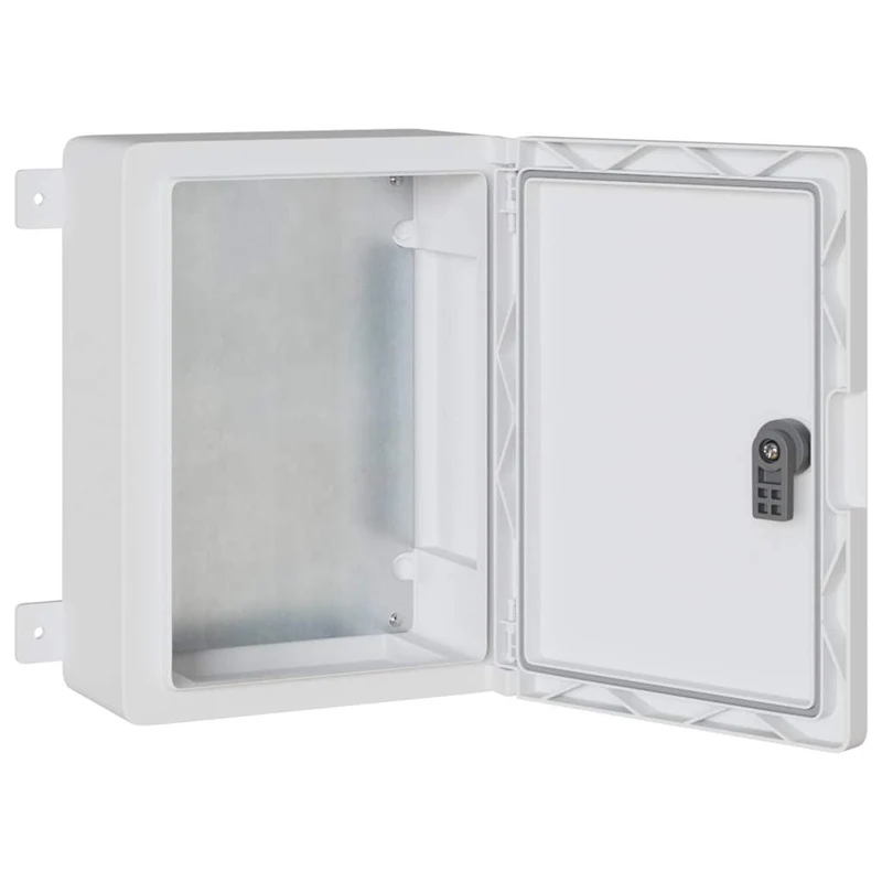 Armoire de contrôle moderne intérieure extérieure rangement 47 x 20 x 60 cm en plastique abs gris 02_0058194