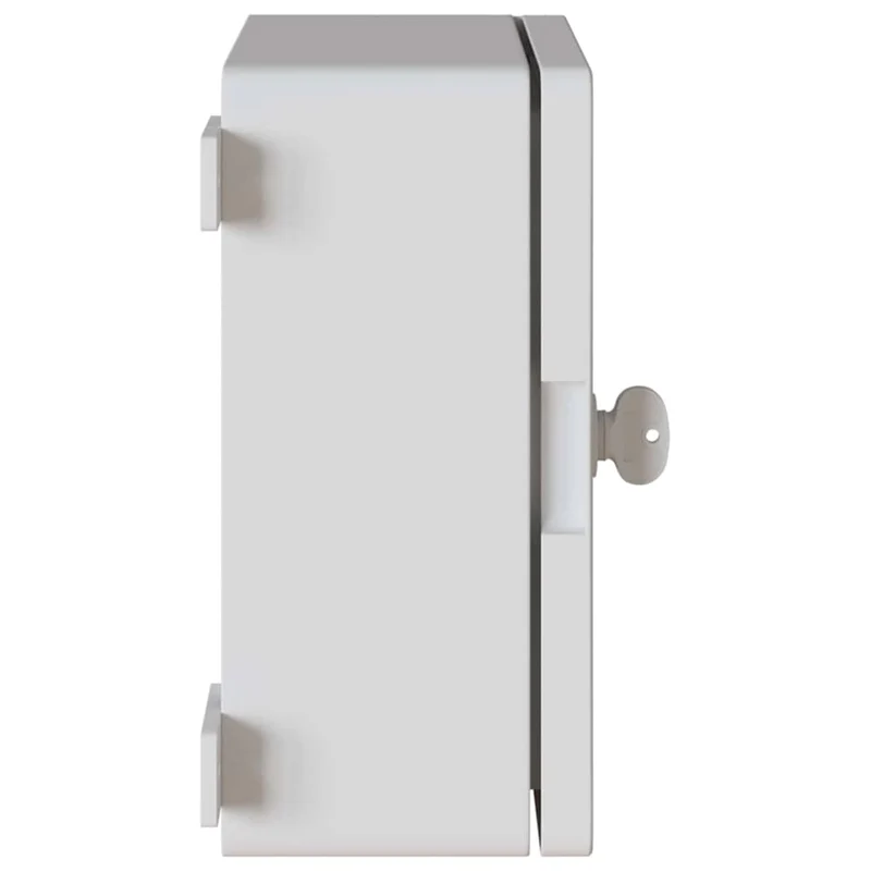 Armoire de contrôle moderne polyvalente 47 x 20 x 60 cm usage intérieur extérieur en plastique gris 02_0058193