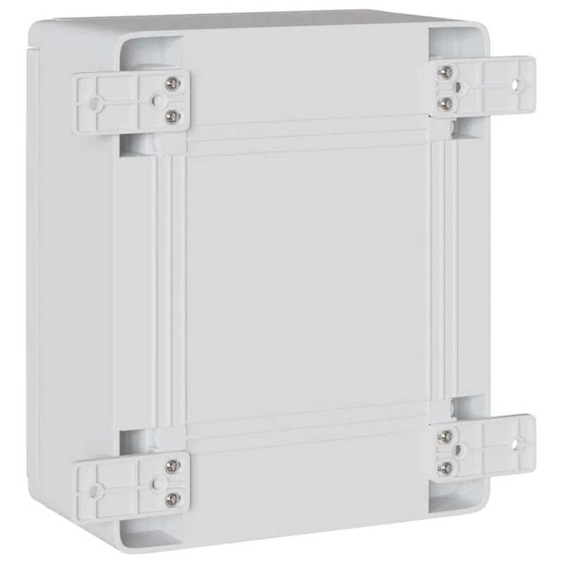 Armoire de contrôle moderne polyvalente 47 x 20 x 60 cm usage intérieur extérieur en plastique gris 02_0058193
