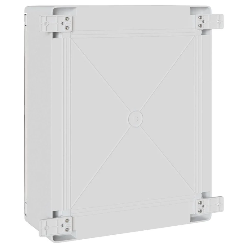 Armoire de contrôle polyvalente moderne intérieur extérieur 40 x 24,5 x 50 cm en plastique ABS gris 02_0058214