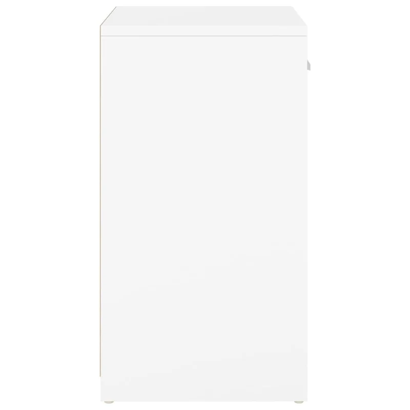 Banc à chaussures bottes commode étagère meuble entrée rangement 94,5 x 31 x 57 cm bois d'ingénierie blanc 02_0022892