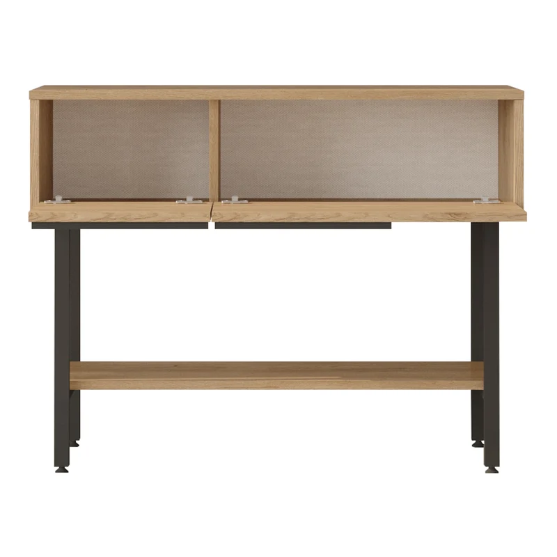 Table console 100 x 30 x 76 cm effet chêne noir 03_0010891