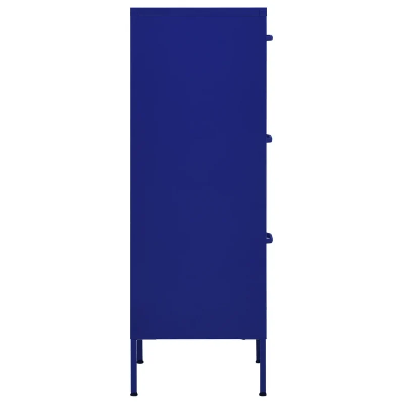 Armoire de rangement bleu marine 42,5 x 35 x 101,5 cm avec tiroirs en acier 02_0046869