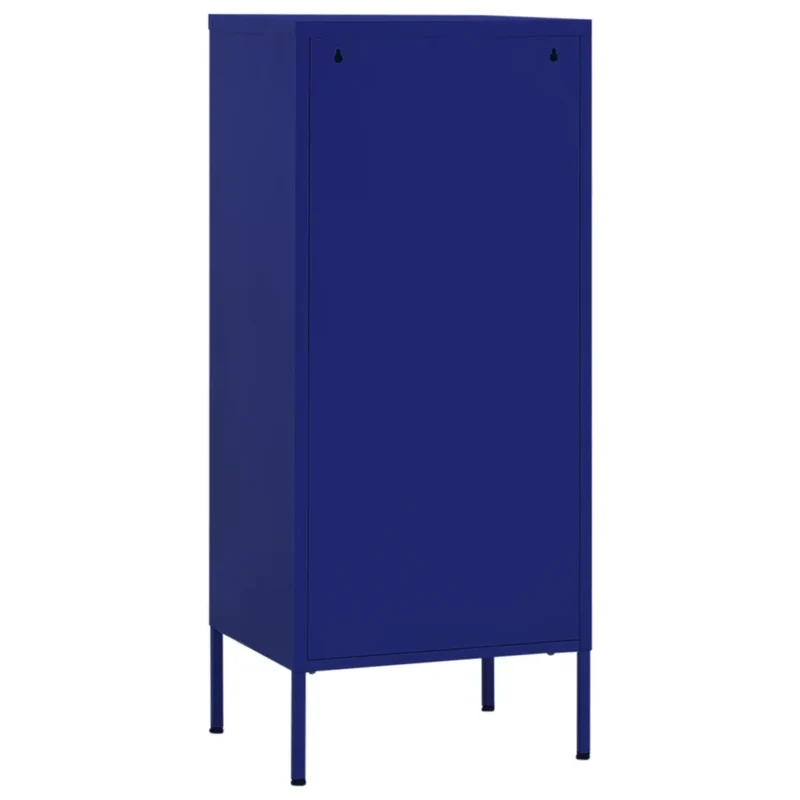 Armoire de rangement bleu marine 42,5 x 35 x 101,5 cm avec tiroirs en acier 02_0046869