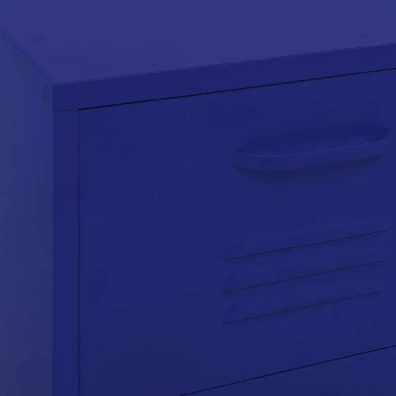 Armoire de rangement bleu marine 42,5 x 35 x 101,5 cm avec tiroirs en acier 02_0046869