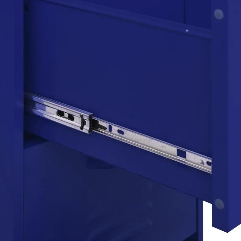 Armoire de rangement bleu marine 42,5 x 35 x 101,5 cm avec tiroirs en acier 02_0046869