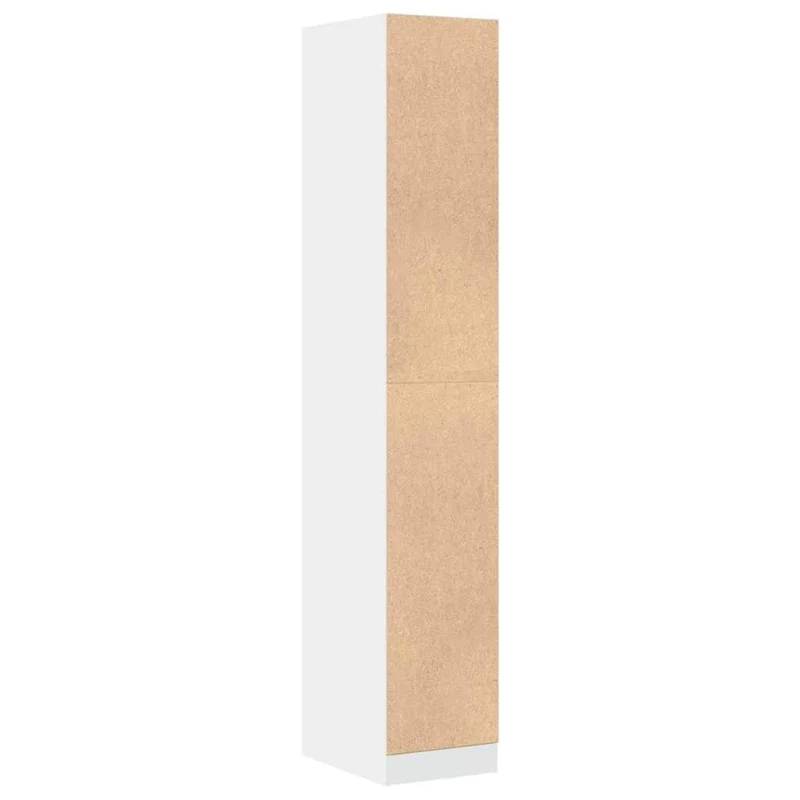 Armoire d'apothicaire moderne rangement ergonomique 30 x 41 x 174 cm en bois d'ingénierie blanc 02_0055649