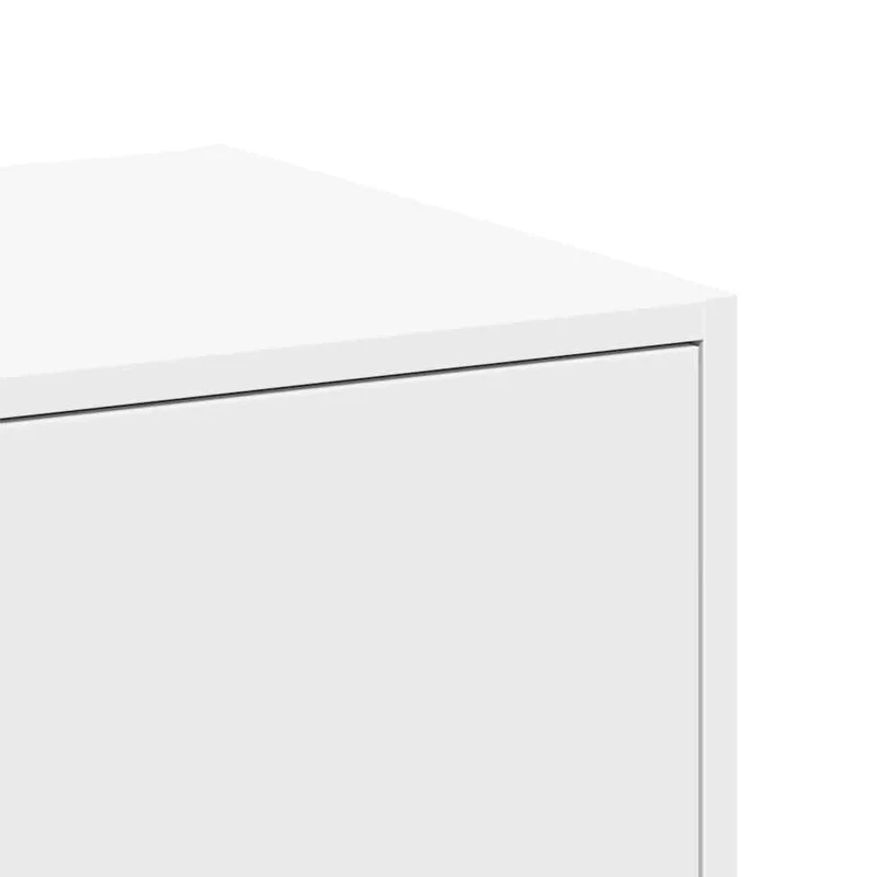 Armoire d'apothicaire moderne rangement ergonomique 30 x 41 x 174 cm en bois d'ingénierie blanc 02_0055649