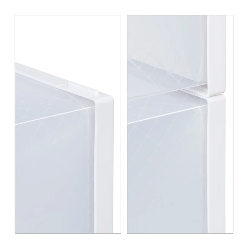 Lot de 12 boîtes de rangement empilables transparentes pour chaussures 30 x 20 x 12 cm en plastique transparent 13_0014510