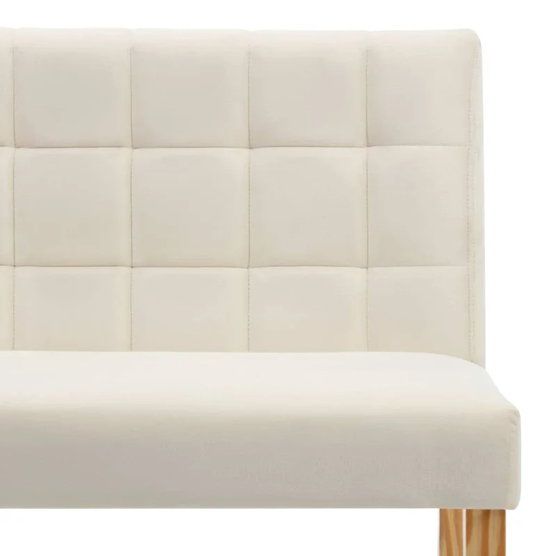 Banc banquette 140 cm crème velours 02_0010741