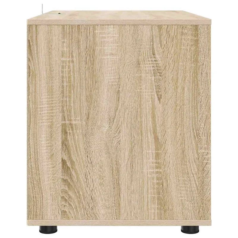 Armoire de rangement rectangulaire pratique minimaliste 80 x 48 x 57 cm en bois d'ingénierie chêne sonoma 02_0054593
