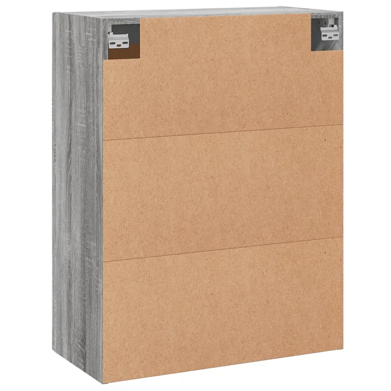 Lot de 2 armoires murales pratiques rangement 69,5 x 34 x 90 cm en bois d'ingénierie sonoma gris 02_0055474