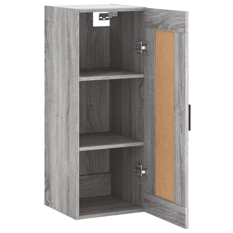 Armoire murale élégante espace de rangement 34,5 x 34 x 90 cm en bois d'ingénierie sonoma gris 02_0048951