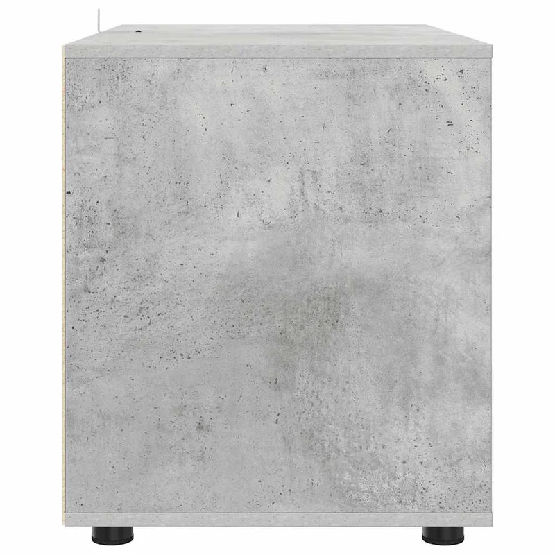 Armoire de rangement avec tiroirs ajustable style minimaliste salon chambre 80 x 48 x 57 cm en bois gris béton 02_0054594