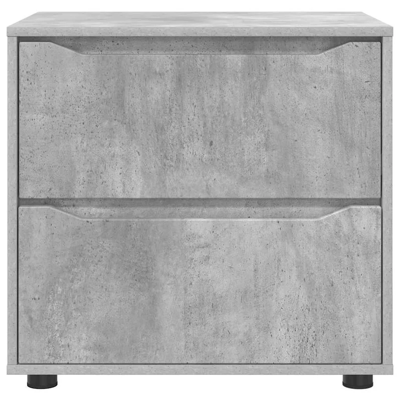 Armoire de rangement avec tiroirs pratique design épuré 60 x 48 x 57 cm en bois d'ingénierie gris béton 02_0054604