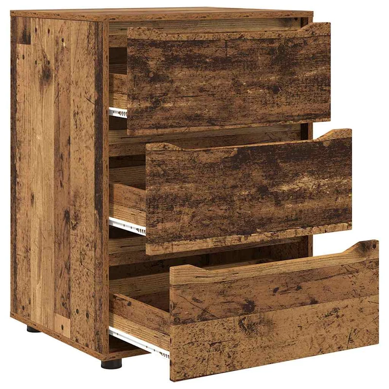 Armoire de rangement avec tiroirs espace de rangement 60 x 48 x 81 cm en bois d'ingénierie bois ancien 02_0054639