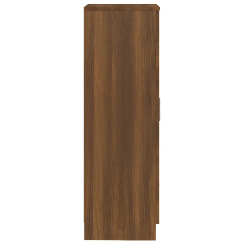 Armoire à chaussures chêne marron 55 x 35 x 108 cm grande capacité de rangement style contemporain en bois marron 02_0047075