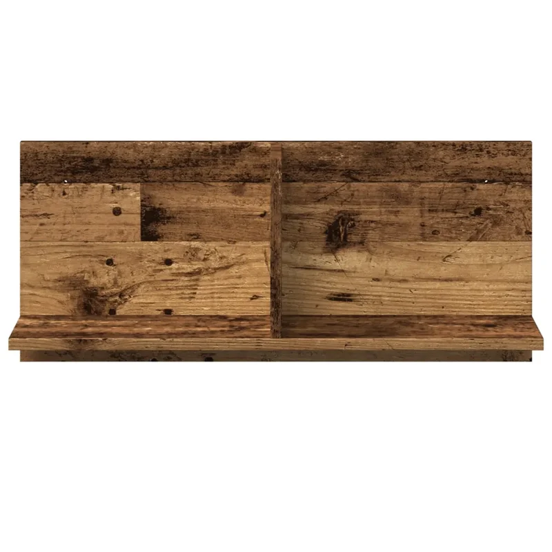 Armoire murale flottante 70 x 16 x 30 cm grand espace de rangement style vintage en bois d'ingénierie vieux bois 02_0050584